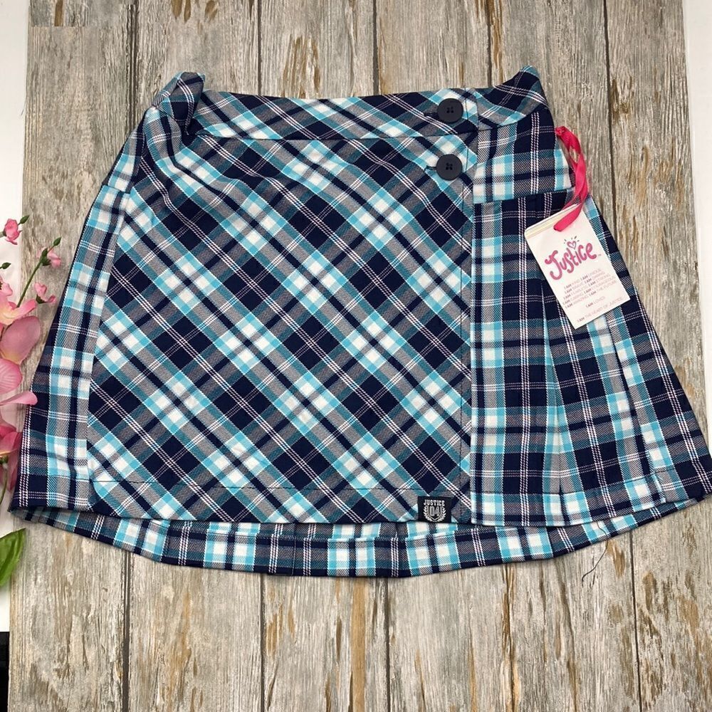 Justice Girl's Plaid School Girl Skirt Sizes M, L, XL